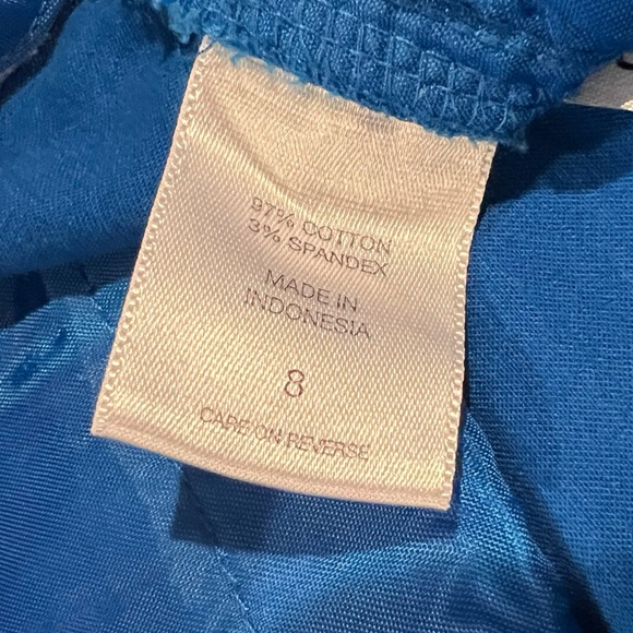 New York & Company Royal Cobalt Blue Stretch Ankle Career Office Pants Size 8 - Picture 10 of 11